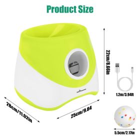 Automatic Dog Ball Launcher Rechargeable Interactive Pet Ball Thrower For Small Medium Dogs Interactive Dog Fetch Toy With 3 Adjustable Distance Setti