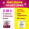 Dog UTI Treatment Cranberry Supplement and Bladder Control for Dogs UTI Chewable Treats (2 Pack) 240 Chews for Kidney Support Bladder Stones Urinary T